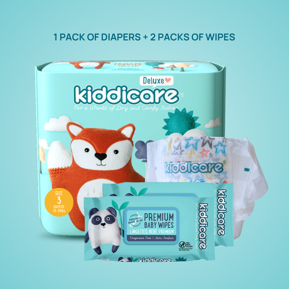 Kiddicare Diaper & Wipes Starter Bundle - Try Before You Subscribe